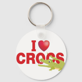i love crocs key ring