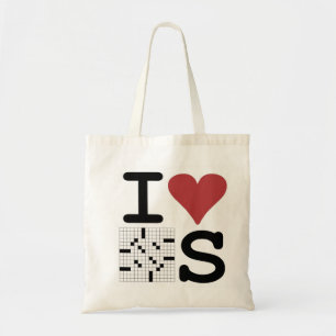 I Love Crosswords Tote Bag