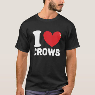 I Love crows, Best crow lover gift T-Shirt