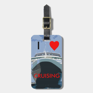 I LOVE CRUISING Customisable Luggage Tag