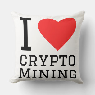 I love crypto mining cushion