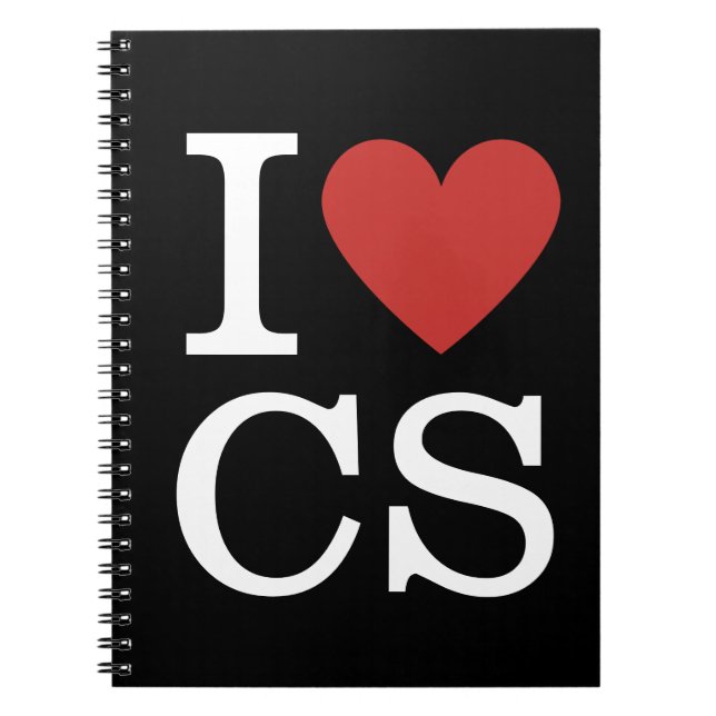 I ❤️ Love CS - Customer Service Department -  Notebook (Front)