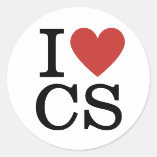 I ❤️ Love CS - Customer Service Dept. - STICKER