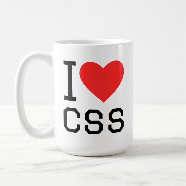 I love css coffee mug (Left)
