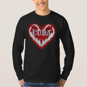 I Love Cuba Heartland Life Island Forming Heart Yo T-Shirt