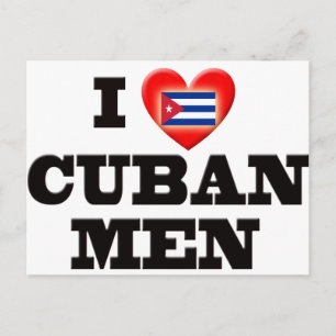 I Love Cuban Men Postcard