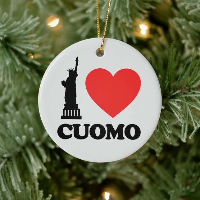 I Love Cuomo | Statue of Liberty Ceramic Tree Decoration (Tree)