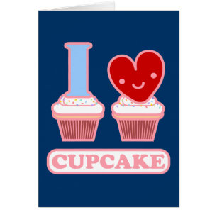 I Love Cupcake Card