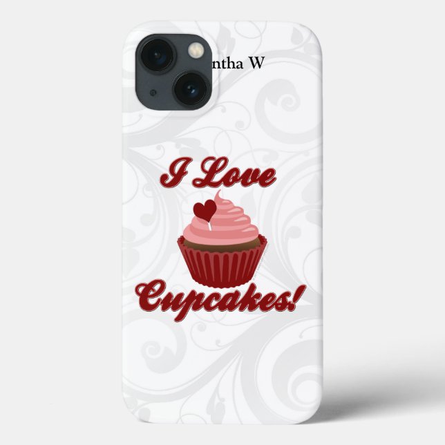 I Love Cupcakes Case-Mate iPhone Case (Back)