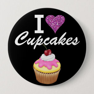 I Love Cupcakes - SRF 10 Cm Round Badge