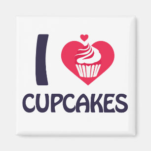 I love Cupcakes T-Shirt Magnet