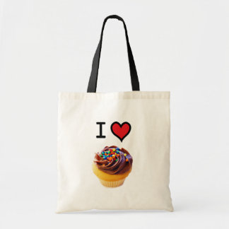I Love Cupcakes tote bag