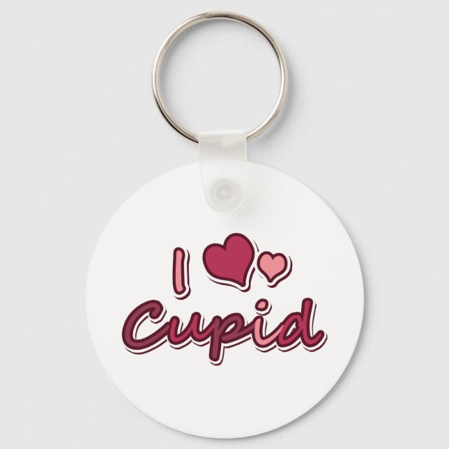 I Love Cupid Key Ring (Front)