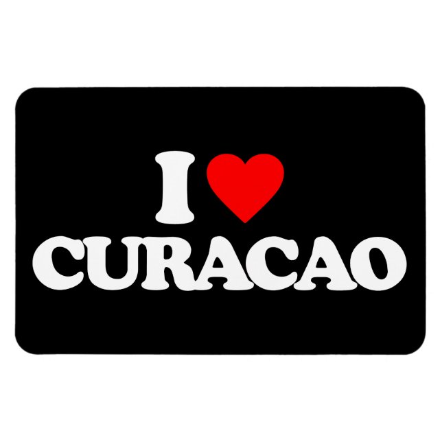 I LOVE CURACAO MAGNET (Horizontal)