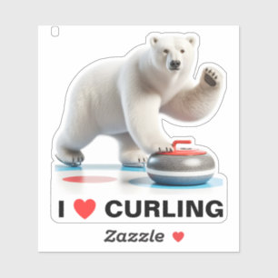 I love curling polar bear