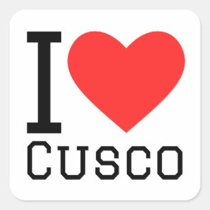 I love Cusco Square Sticker