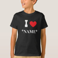 I love Custom Name Couples, Friends or Gift