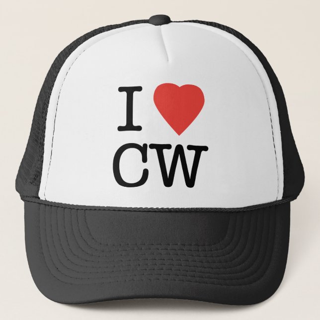I Love CW Trucker Hat (Front)
