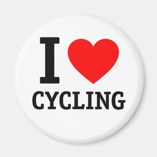 I Love Cycling Magnet