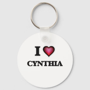 I Love Cynthia Key Ring