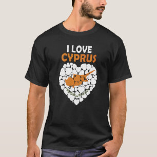 I Love Cyprus Flag Proud To Be Cypriot Cyprus T-Shirt