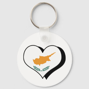 I Love Cyprus Keychain