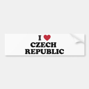 I Love Czech Republic Bumper Sticker