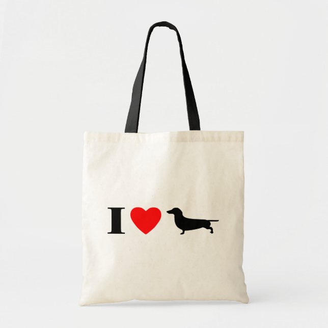 I Love Dachshunds Bag (Front)