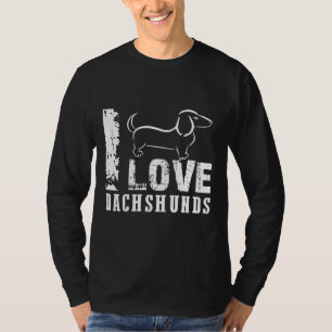 I Love Dachshunds    T-Shirt