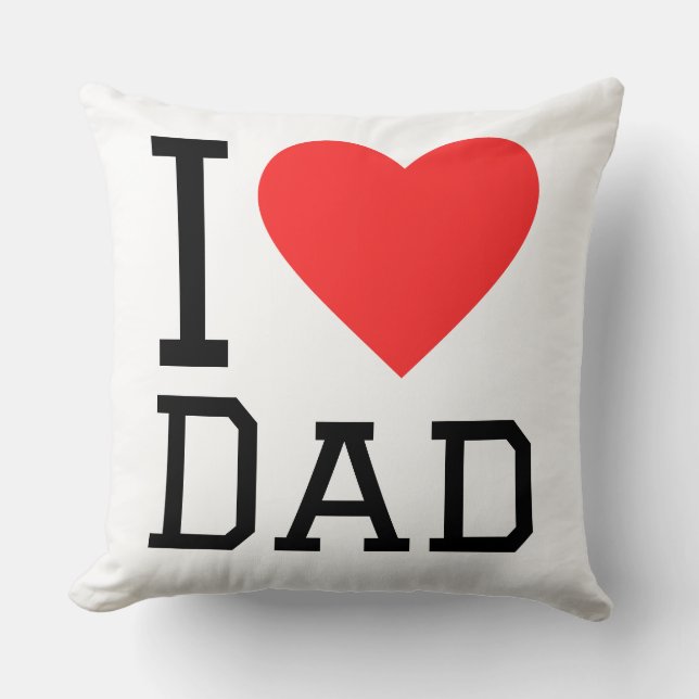 I love dad square sticker cushion (Front)
