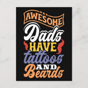I Love Dad Tattoo Perfect Fathers Day Gift 2026 Holiday Postcard