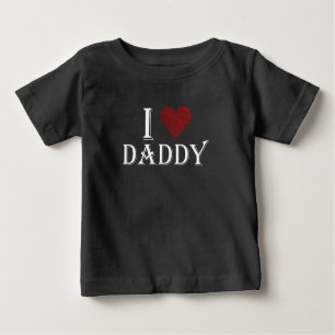 I love daddy fathers day gifts baby T-Shirt