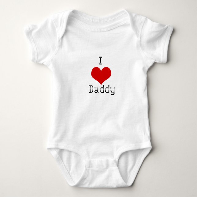 I love Daddy Onsie Baby Bodysuit (Front)