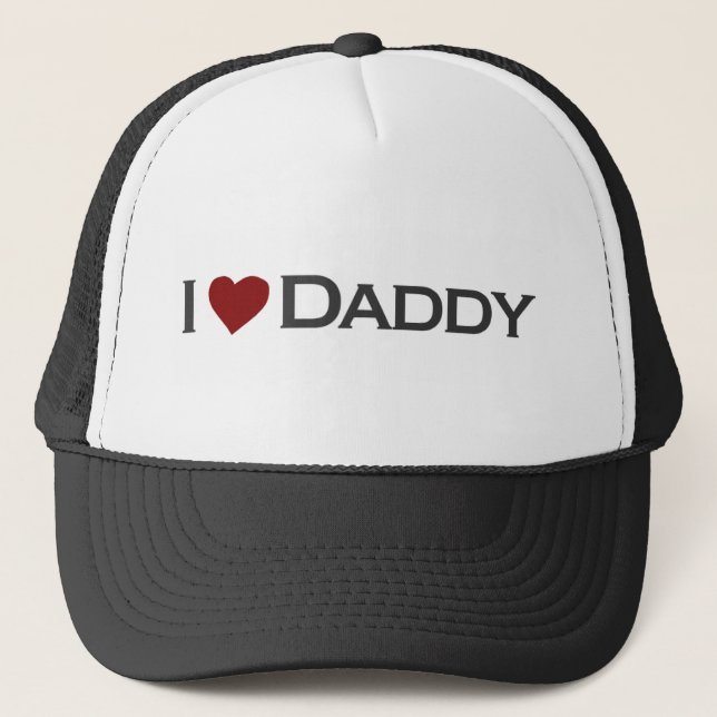 I love Daddy Trucker Hat (Front)