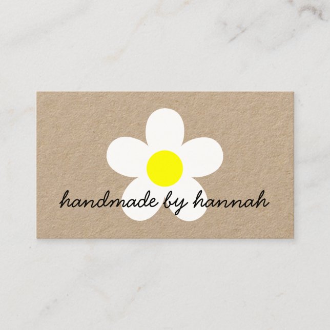 I love Daisy Handmade By Name With Social Media Business Card (Front)