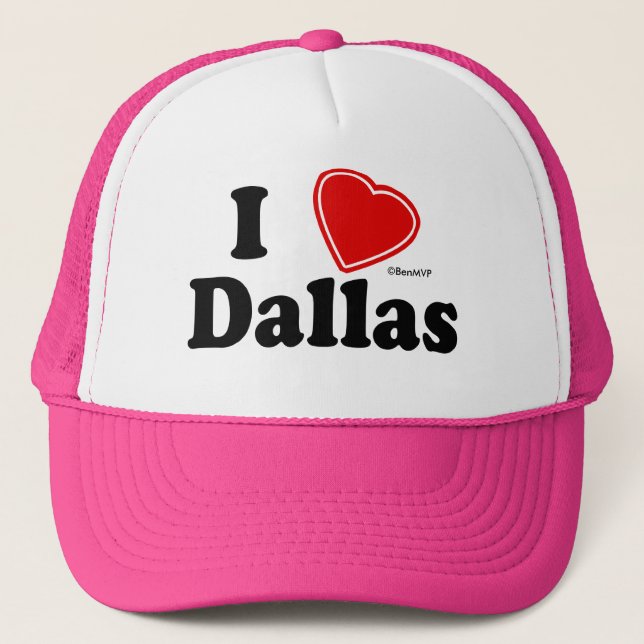 I Love Dallas Trucker Hat (Front)