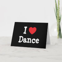 I love Dance heart custom personalised