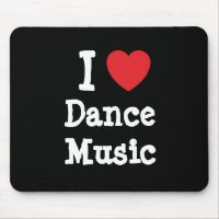 I love Dance Music heart custom personalised