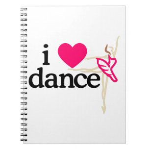 I Love DANCE Spiral Notebook