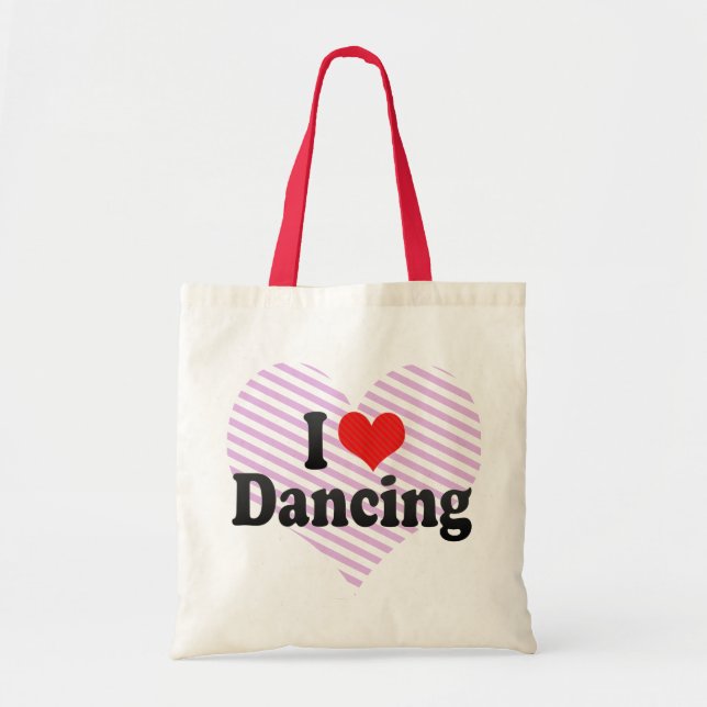 I Love Dancing Tote Bag (Front)