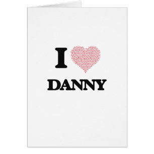 I Love Danny (Heart Made from Love words)