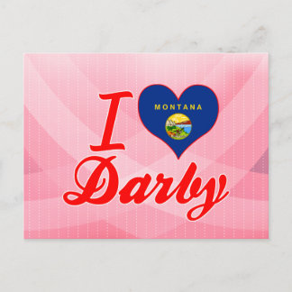 I Love Darby, Montana Postcard