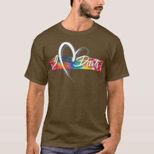 I Love Darts Tie Dye Cool Vintage Inspired T-Shirt