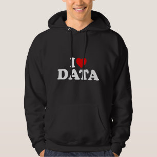 I Love Data - Heart Hoodie