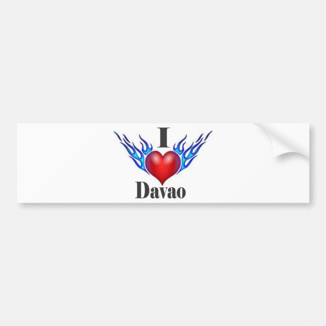 I Love Davao.jpg Bumper Sticker (Front)