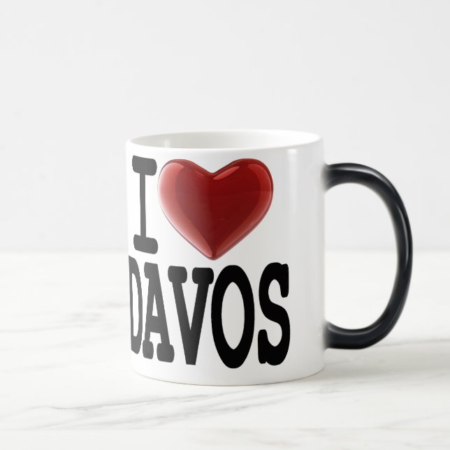 I Love DAVOS Magic Mug (Right)