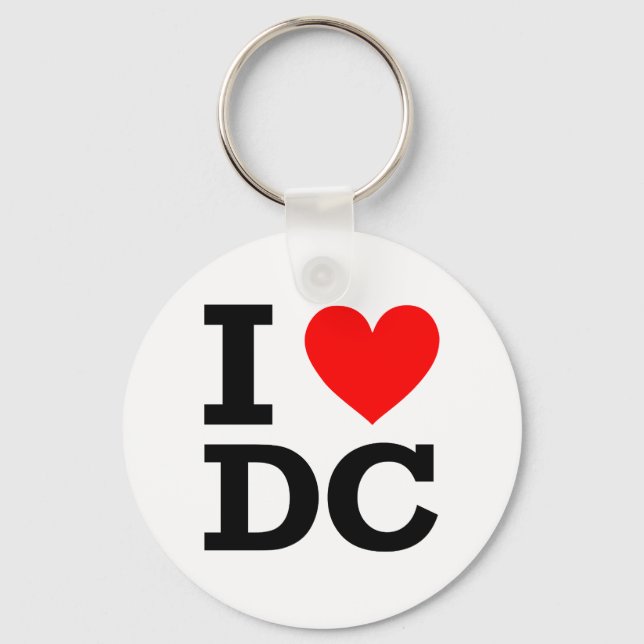 I Love DC Design Key Ring (Front)