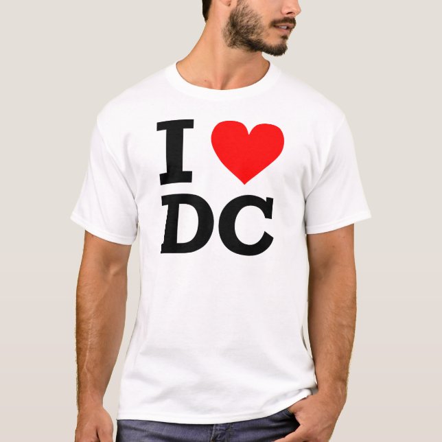 I Love DC Design T-Shirt (Front)