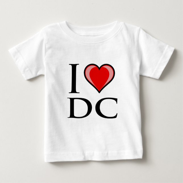 I Love DC - District of Columbia Baby T-Shirt (Front)