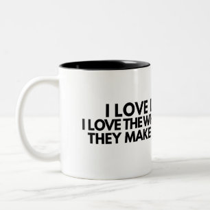 I Love Deadlines Whooshing Noise Funny Office Mug